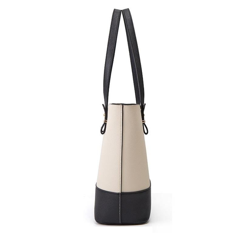 Handbag with Diagonal Design and Letter Detail