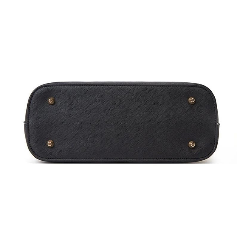 Handbag with Diagonal Design and Letter Detail