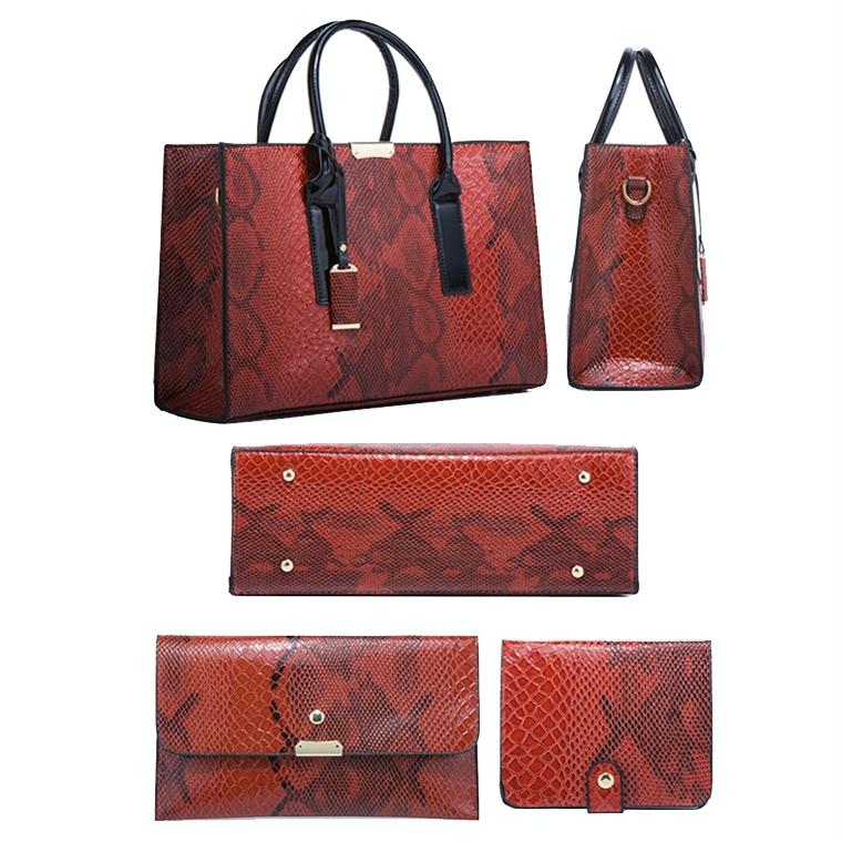 Snakeskin Diagonal Handbag