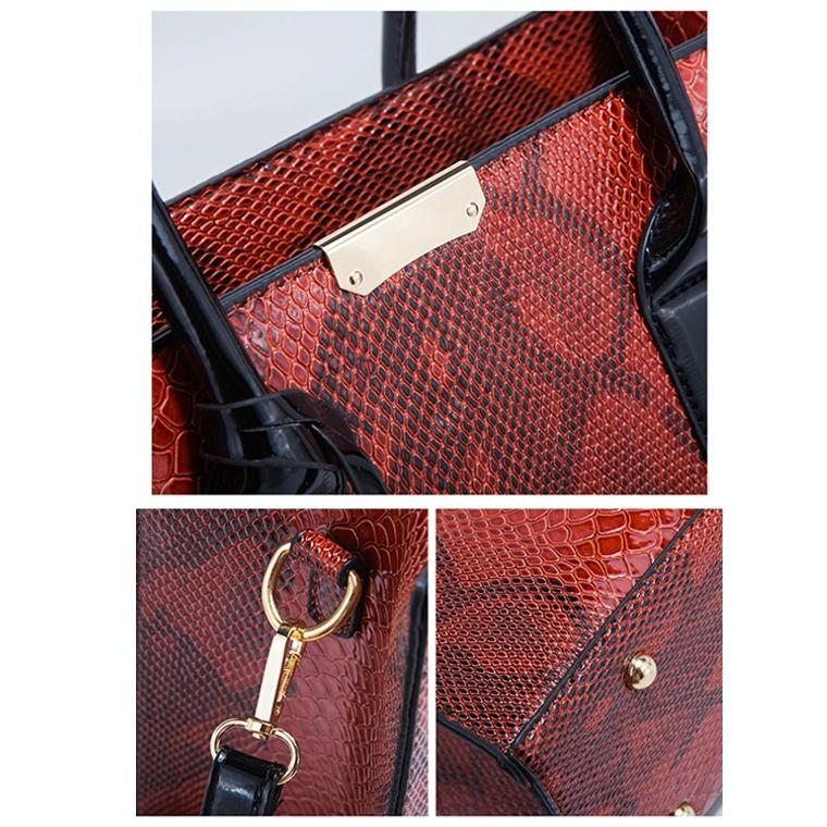 Snakeskin Diagonal Handbag