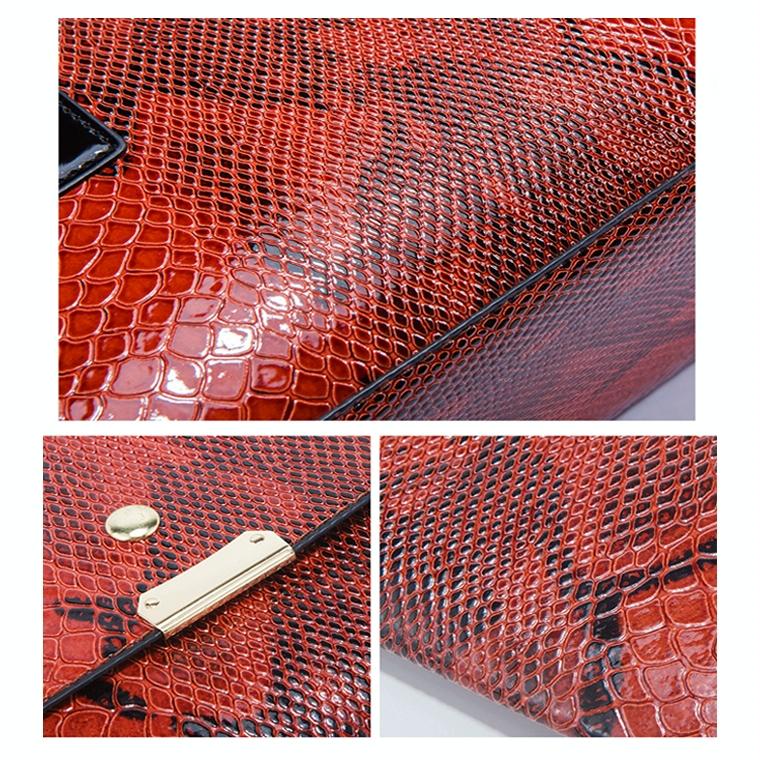 Snakeskin Diagonal Handbag