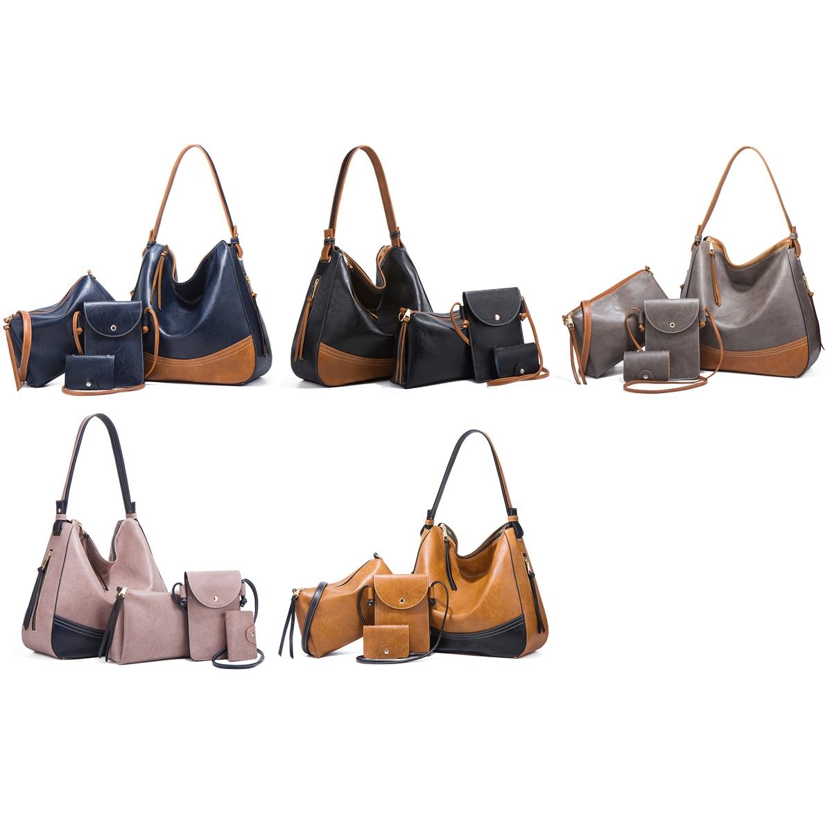 4 in 1 Diagonal Handbags Set