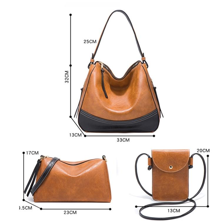 4 in 1 Diagonal Handbags Set