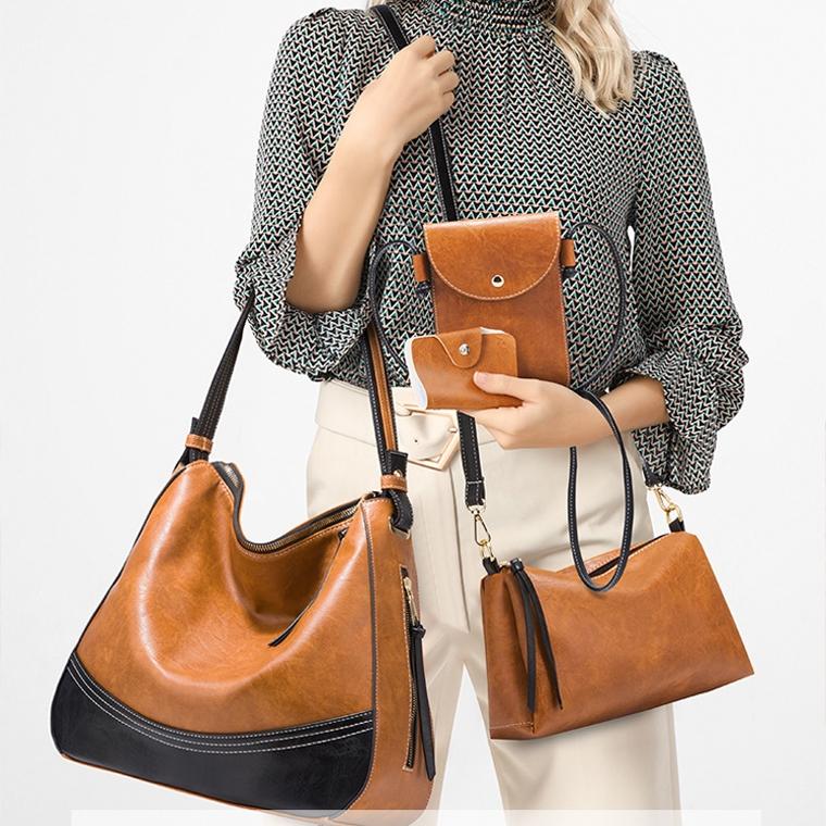 4 in 1 Diagonal Handbags Set