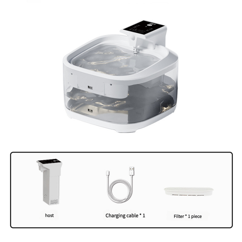 4.5L Smart Pet Water Fountain with Digital Display and Charging Cable