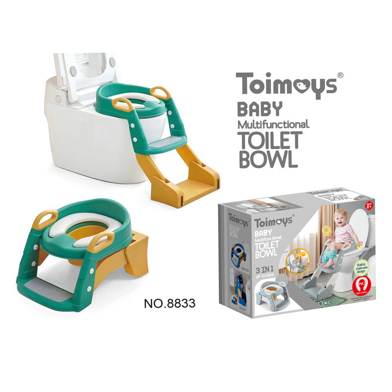 Children's Toilet Trainer Seat – Foldable Potty Ladder with Color Box