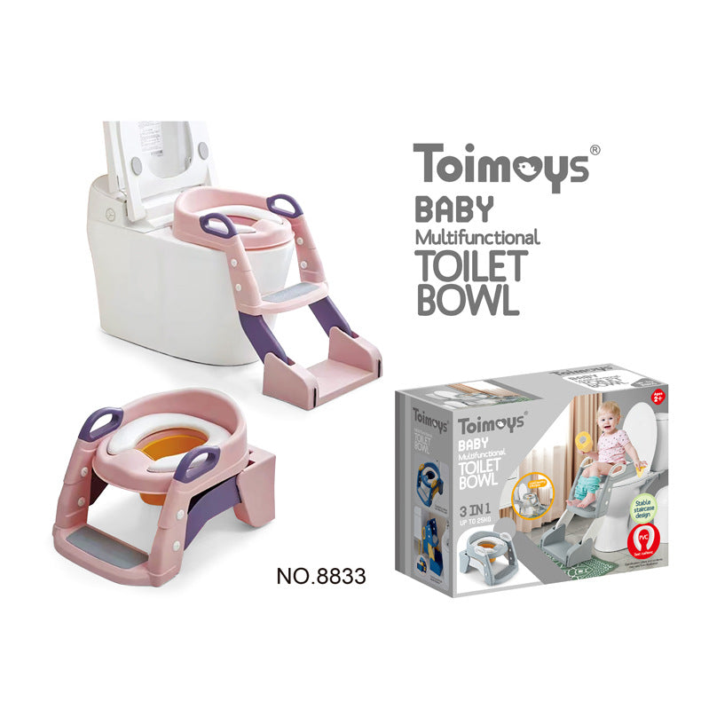 Children's Toilet Trainer Seat – Foldable Potty Ladder with Color Box
