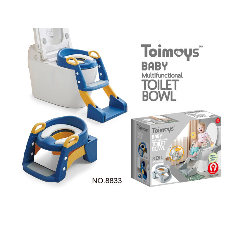 Children's Toilet Trainer Seat – Foldable Potty Ladder with Color Box