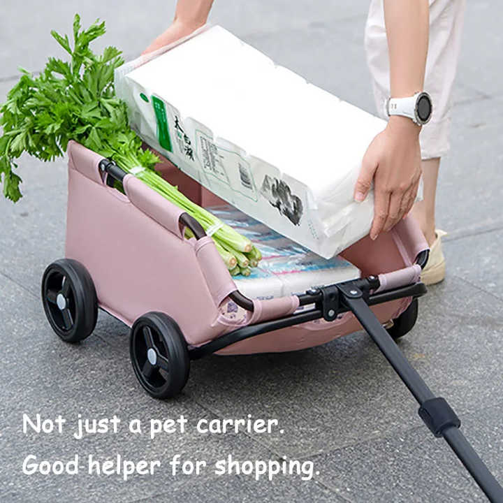 Compact Foldable Pet Stroller for Dogs and Cats