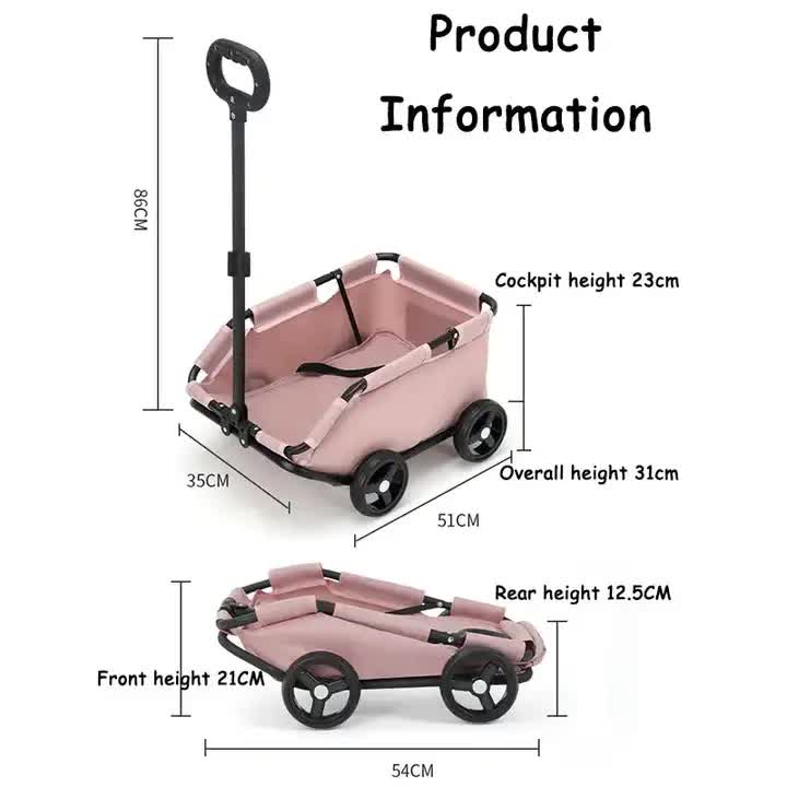 Compact Foldable Pet Stroller for Dogs and Cats