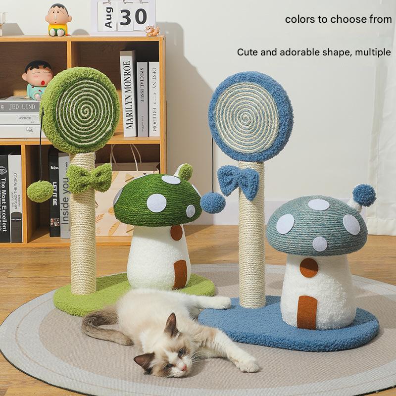 Mushroom Cat Scratching Post - Anti-Slip, No Debris