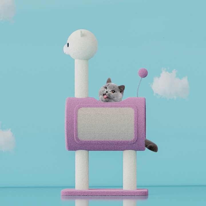 Animal-Themed Cat Tree with Tunnel – Multi-Functional Cat Scratching Post and Playhouse