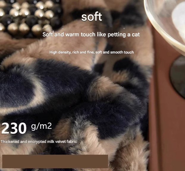 Luxury Winter Faux Rabbit Fur 4 Piece Bedding Set