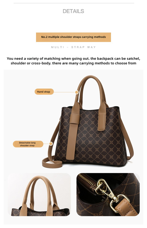 Retro Fashion Handbag - Elegant Tote