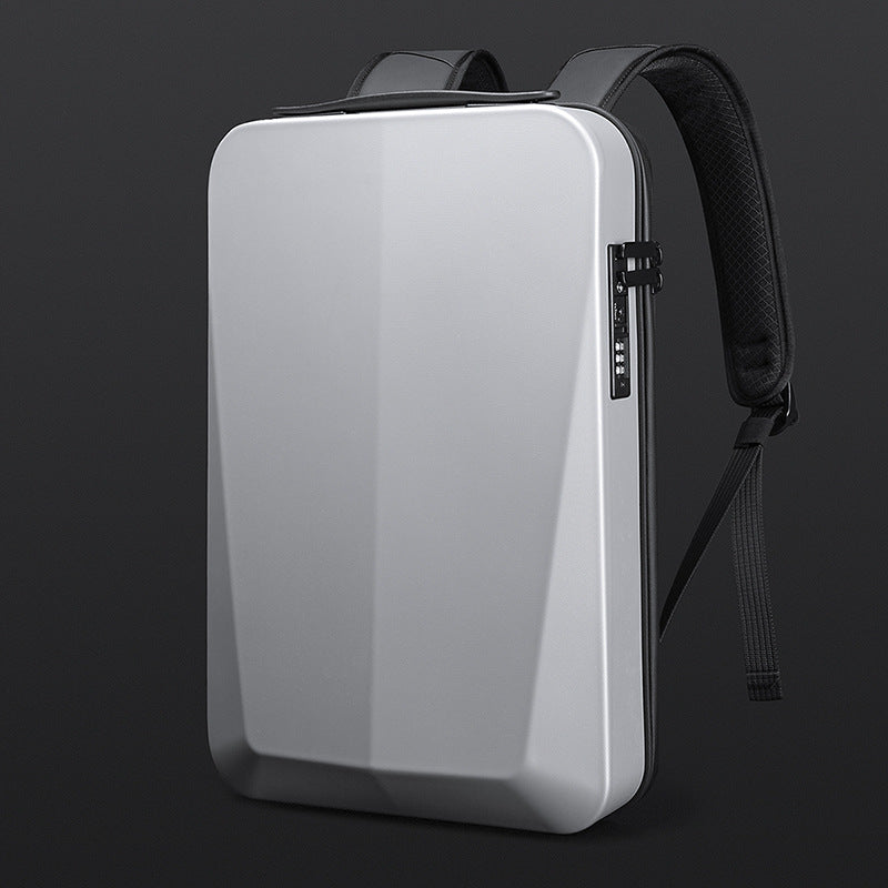 Premium Hard Shell Business Backpack with TSA Lock and USB Charging Port, Waterproof Laptop Bag for Men