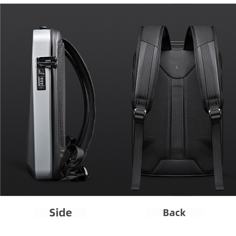 Premium Hard Shell Business Backpack with TSA Lock and USB Charging Port, Waterproof Laptop Bag for Men