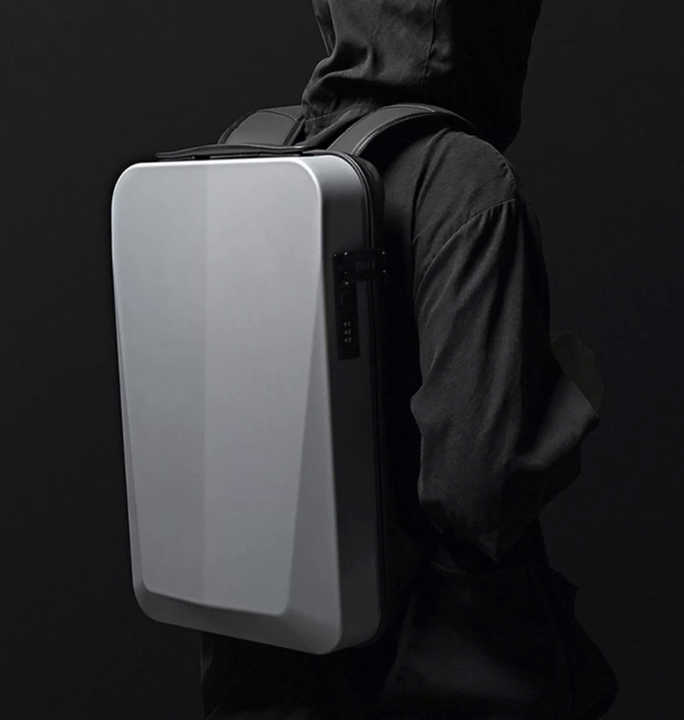 Premium Hard Shell Business Backpack with TSA Lock and USB Charging Port, Waterproof Laptop Bag for Men