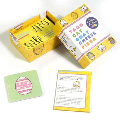 Taco Cat Goat Cheese Pizza Playing Cards - 6 Styles of Funny Party Games for Couples, Friends, and Family