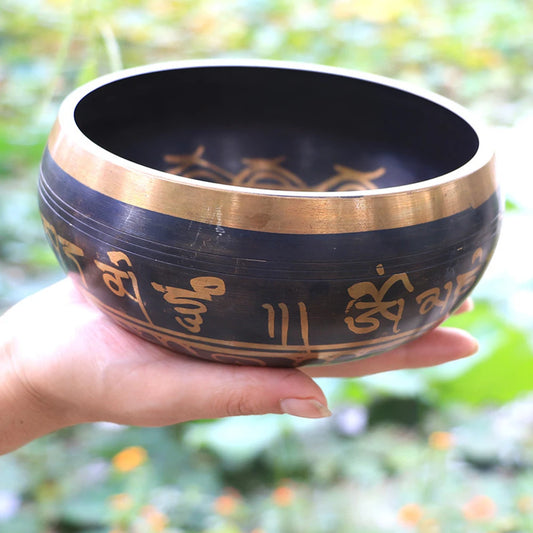 Tibetan Singing Bowl Set - Handmade Yoga Meditation Bowl for Relaxation, Chakra Healing, and Mindfulness