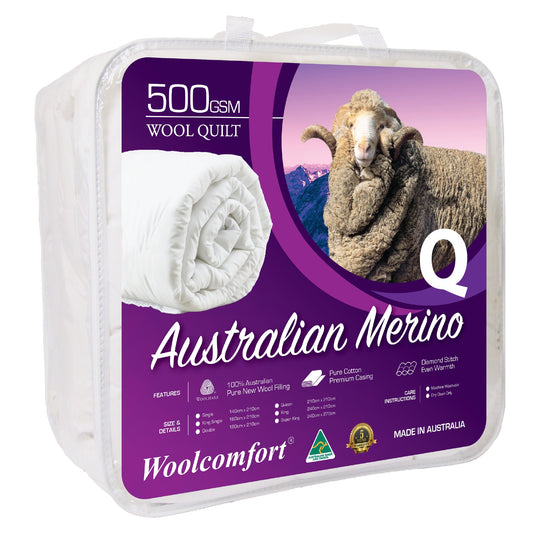 Woolcomfort Australian Merino Wool Premium Quilt