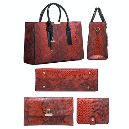 Snakeskin Diagonal Handbag