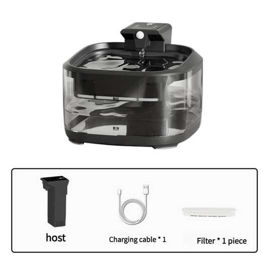 4.5L Smart Pet Water Fountain with Digital Display and Charging Cable