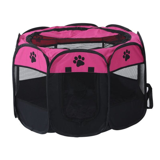 Portable Foldable Octagon Pet Playpen with Oxford Cloth for Indoor & Outdoor Use
