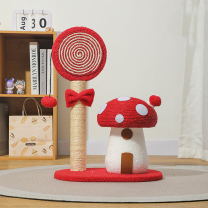 Mushroom Cat Scratching Post - Anti-Slip, No Debris