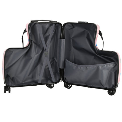 Kids Ride-On Luggage – 20-Inch Cartoon Travel Suitcase