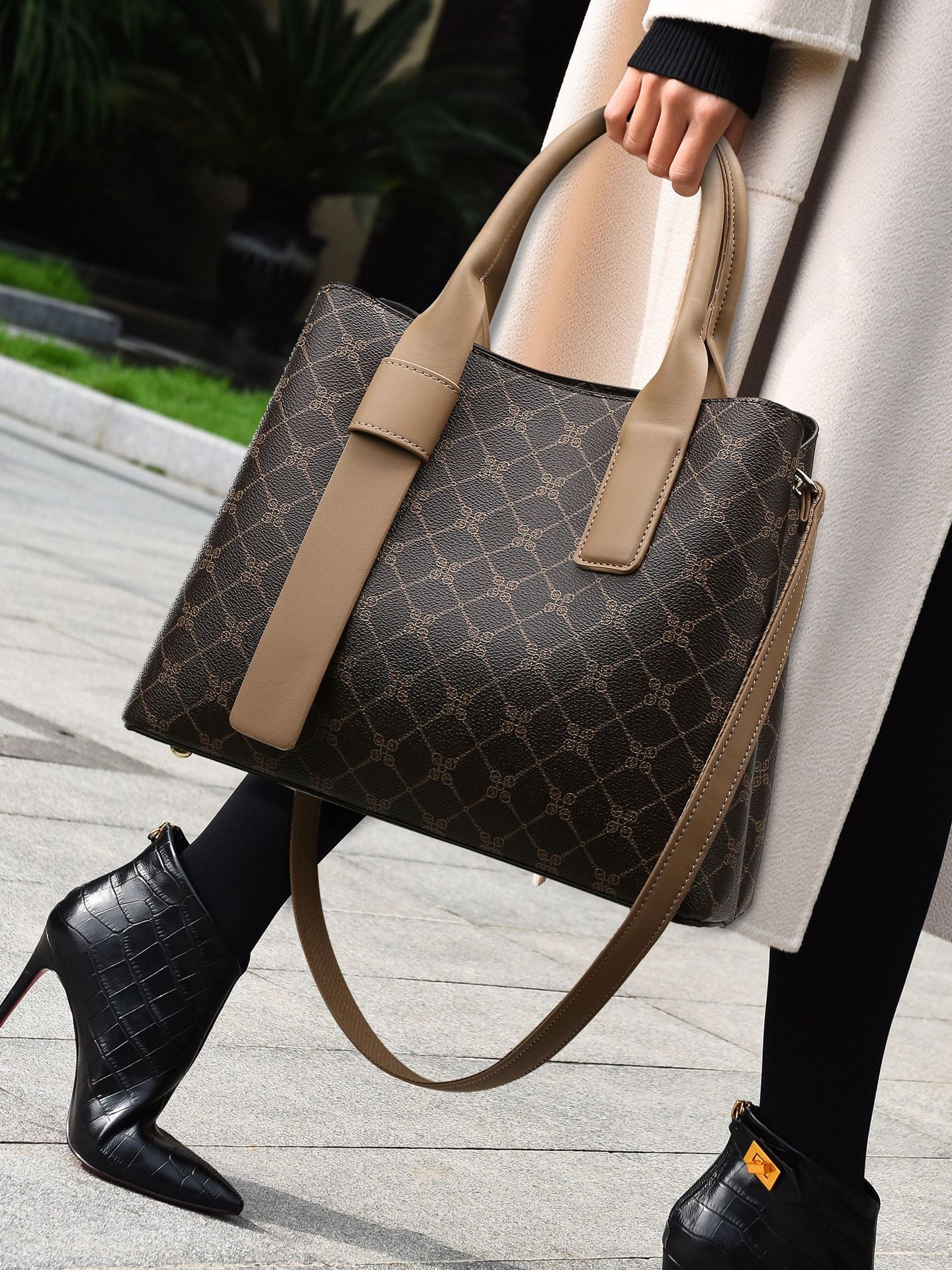 Retro Fashion Handbag - Elegant Tote