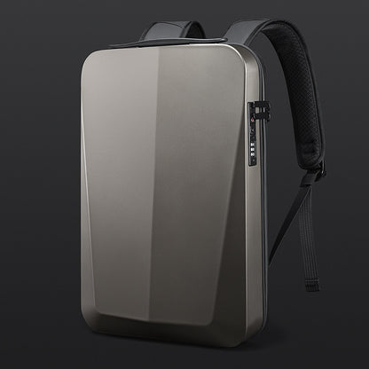Premium Hard Shell Business Backpack with TSA Lock and USB Charging Port, Waterproof Laptop Bag for Men