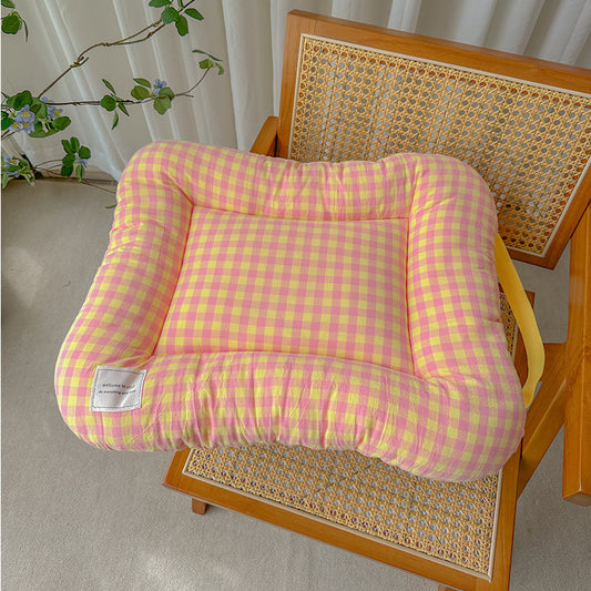 All-Season Pet Bed - Soft Washable Dog & Cat Mat